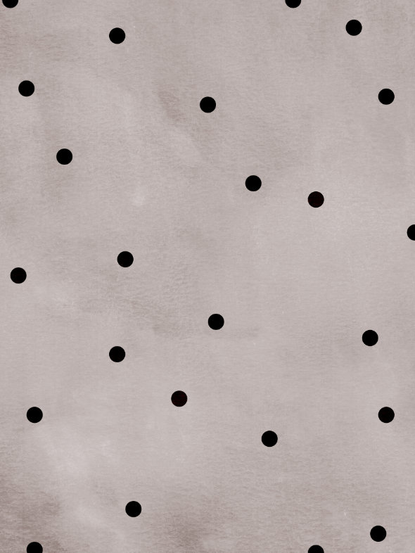 Black dots intricate dot pattern art from the Dots series by Georgiana Paraschiv. Sparse, evenly sized small black dots distributed in a very open, airy arrangement on a soft grey textured background.