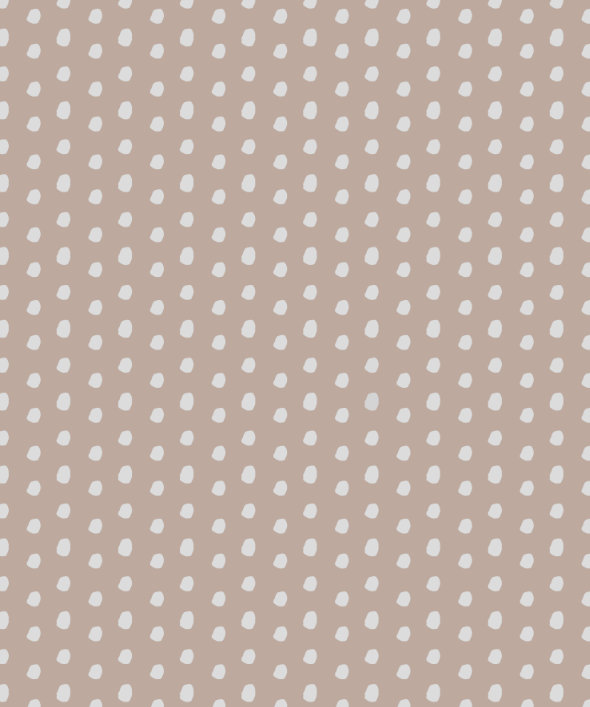 SILVER DOTS intricate dot pattern art from the Dots series by Georgiana Paraschiv. Small hand-drawn gray organic dots in a regular, even distribution on a warm dusty rose-taupe background.